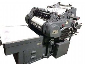 585型全自動海德堡圓壓平模切機、沖不干膠機